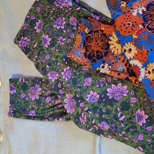 2 Pairs LulaRoe Leggings TC